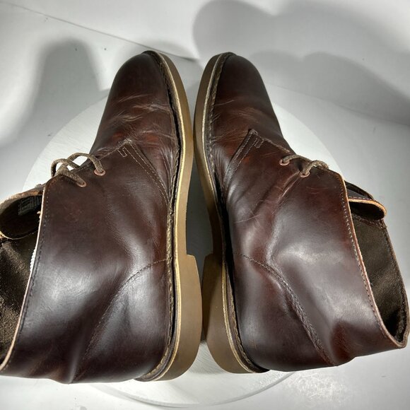 Clarks Mens Size 9 M Chukka Leather Boots Brown Desert Ankle Shoes Western Walk - Picture 6 of 11